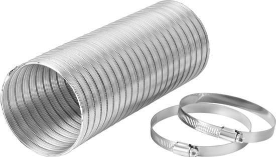 Milieuvriendelijk studie sturen Flexibele aluminium ventilatiebuis luchtafvoerpijp 100x3000mm - Steelparts